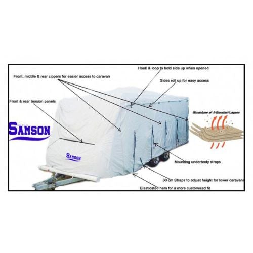 Samson Heavy Duty Caravan Cover 22'-24' - Caravan Cover Shop