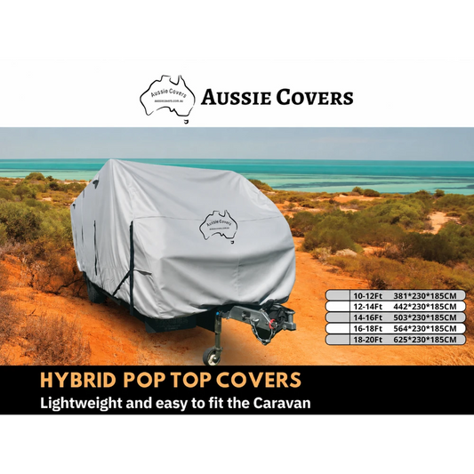 Aussie Hybrid caravan cover for pop-up hybrid caravans | Caravan Cover Shop