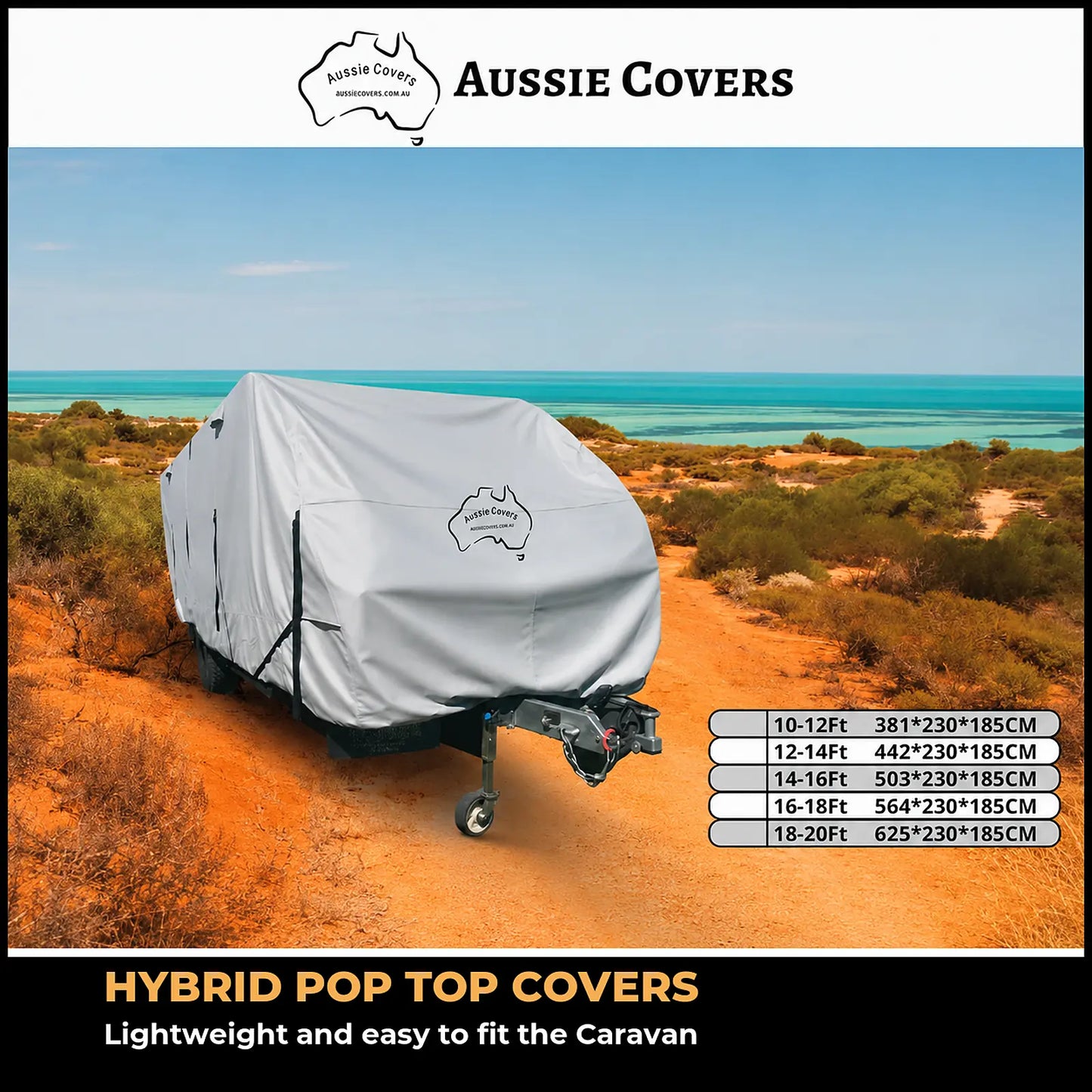 Aussie Pop Top Hybrid Cover main product image | Caravan Cover Shop
