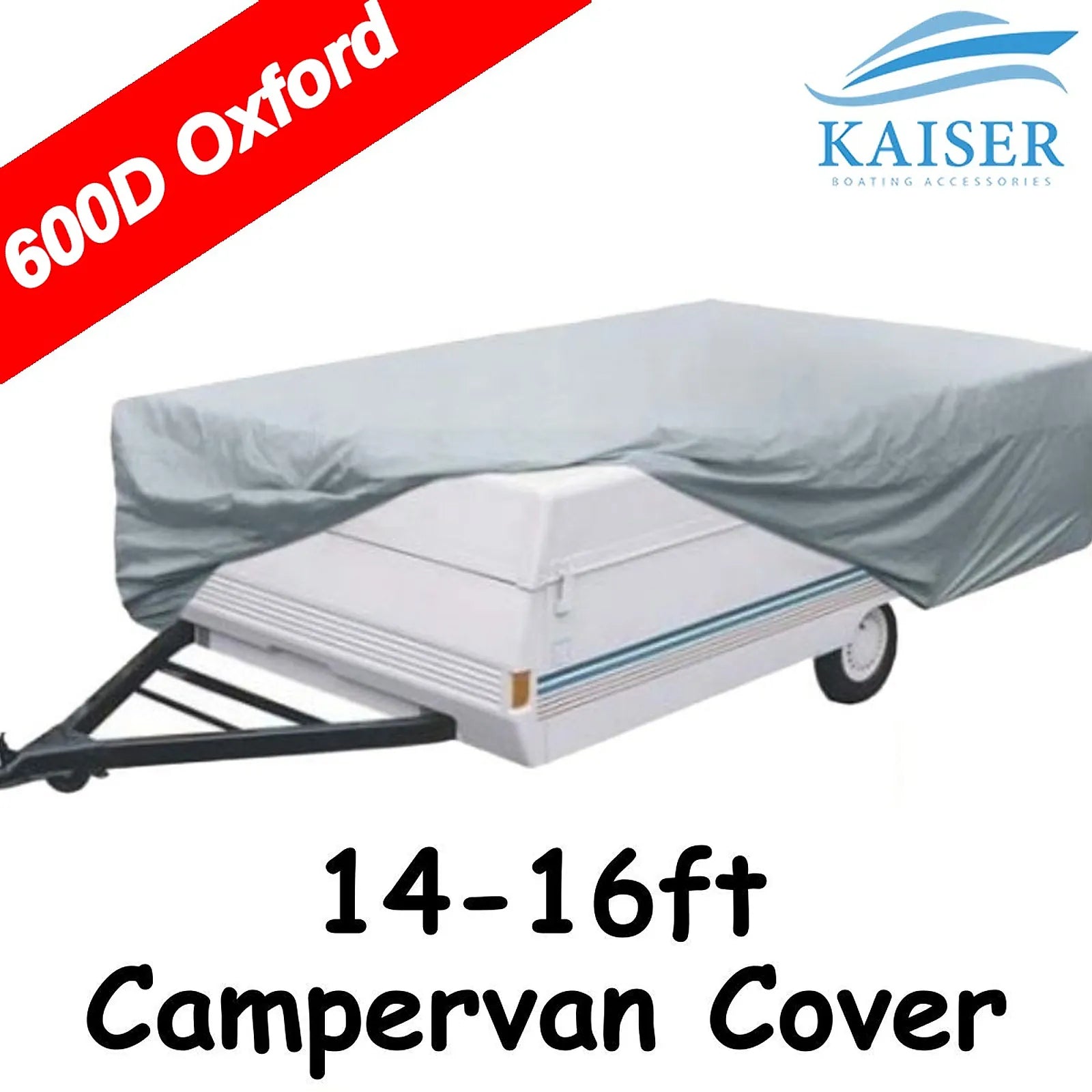 Kaiser 600D 'Durapoly' Camper Trailer Cover 14'-16' | Caravan Cover Shop