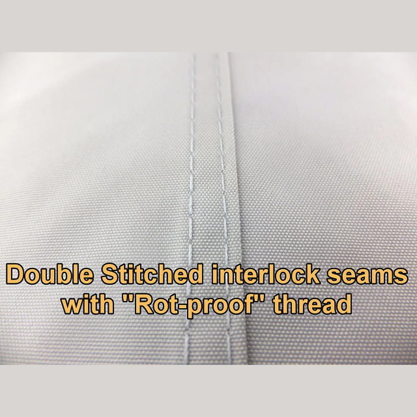 Kaiser Covers double-stitched interlocked and rot-proof seams | Caravan Cover Shop