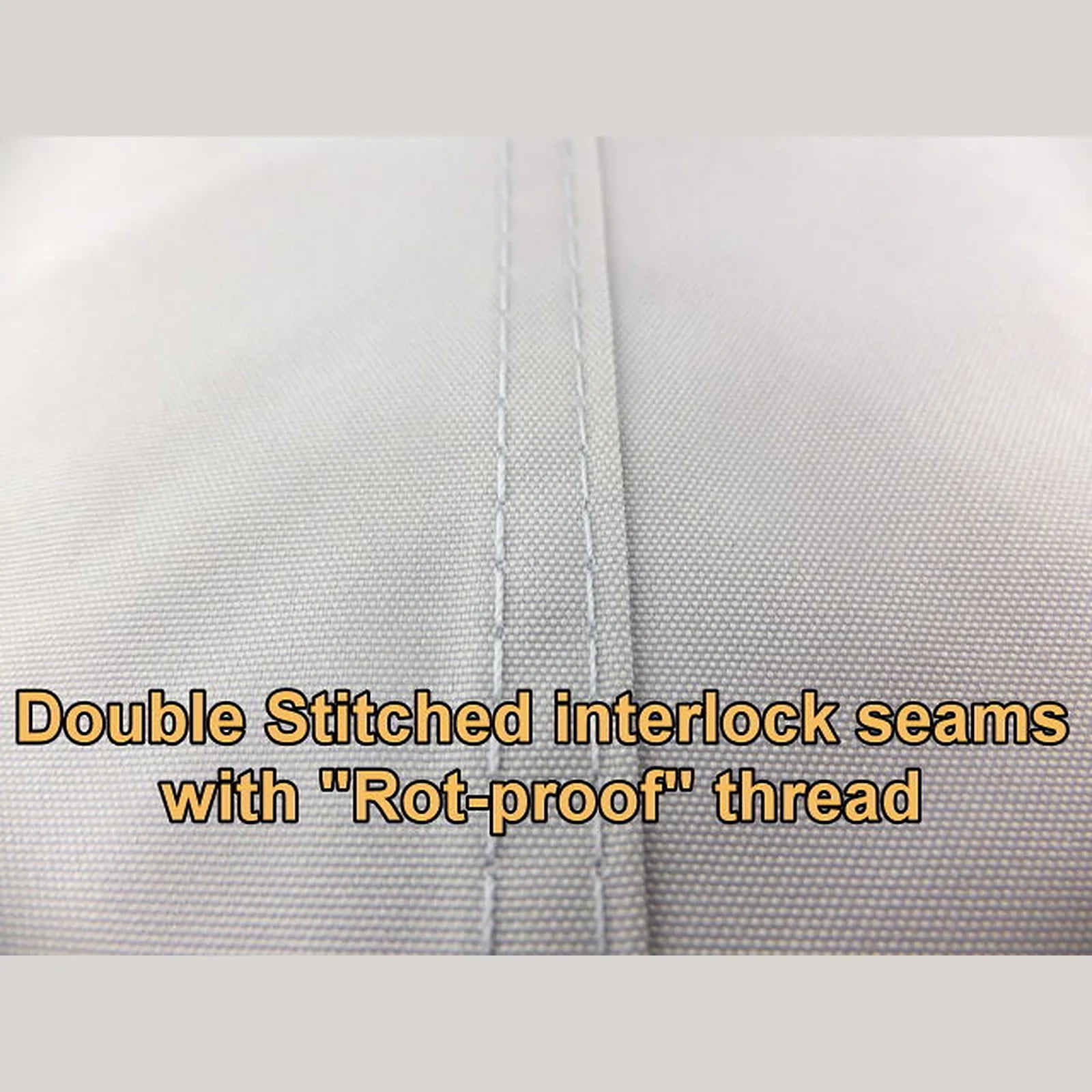 Kaiser Covers double-stitched interlocked and rot-proof seams | Caravan Cover Shop