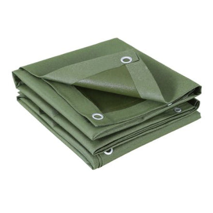 'Instahut' Canvas Tarp - GREEN - Caravan Cover Shop