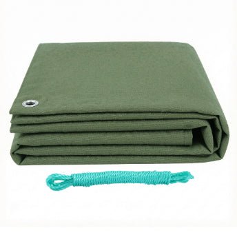 'Instahut' Canvas Tarp - GREEN - Caravan Cover Shop