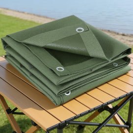 'Instahut' Canvas Tarp - GREEN - Caravan Cover Shop