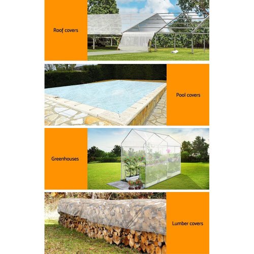 'Instahut' Poly Tarp - CLEAR - Caravan Cover Shop
