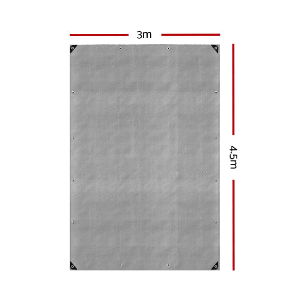 'Instahut' Poly Tarp - SILVER - Caravan Cover Shop
