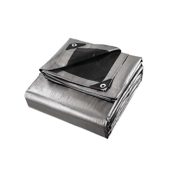 'Instahut' Poly Tarp - SILVER - Caravan Cover Shop