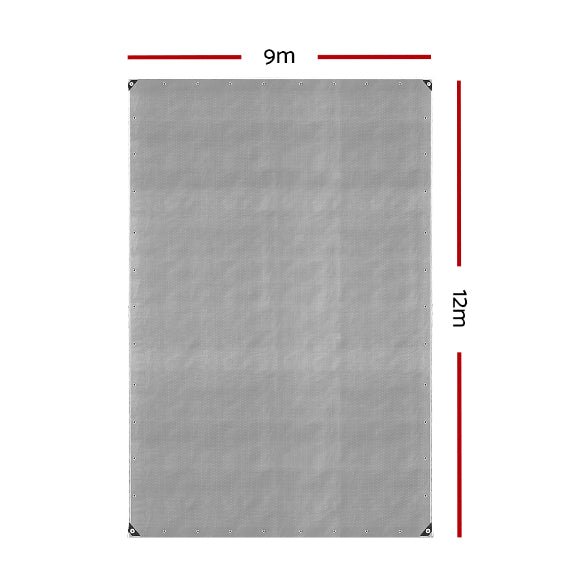 'Instahut' Poly Tarp - SILVER - Caravan Cover Shop