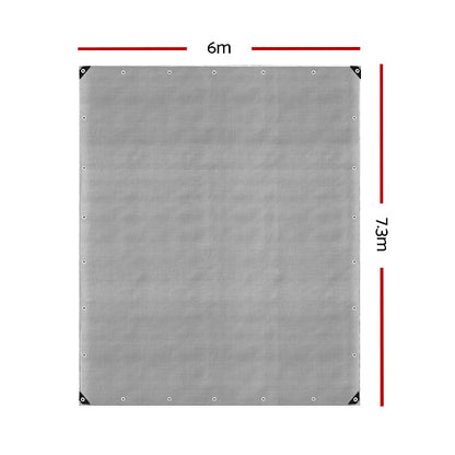 'Instahut' Poly Tarp - SILVER - Caravan Cover Shop